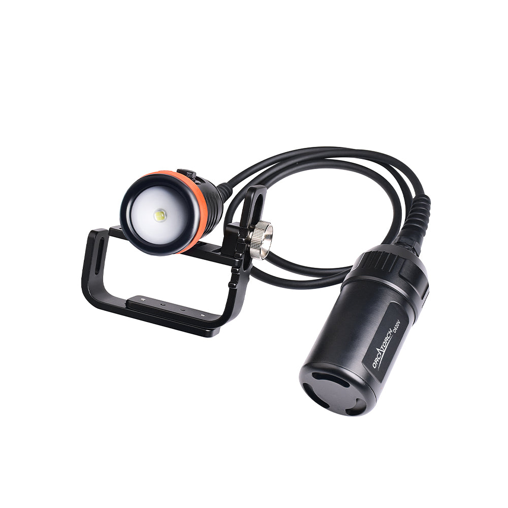 OrcaTorch D620V 2700 Lumens Primary Canister Underwater Light for Adventures and Commercial Diving