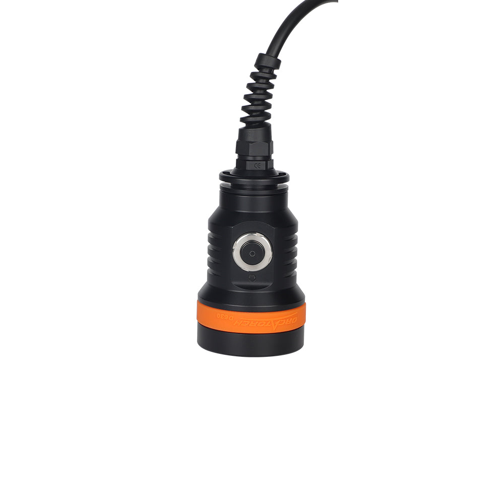 OrcaTorch D630 V2.0 4000 Lumens Canister Dive Light for Cave Diving, Wreck Diving