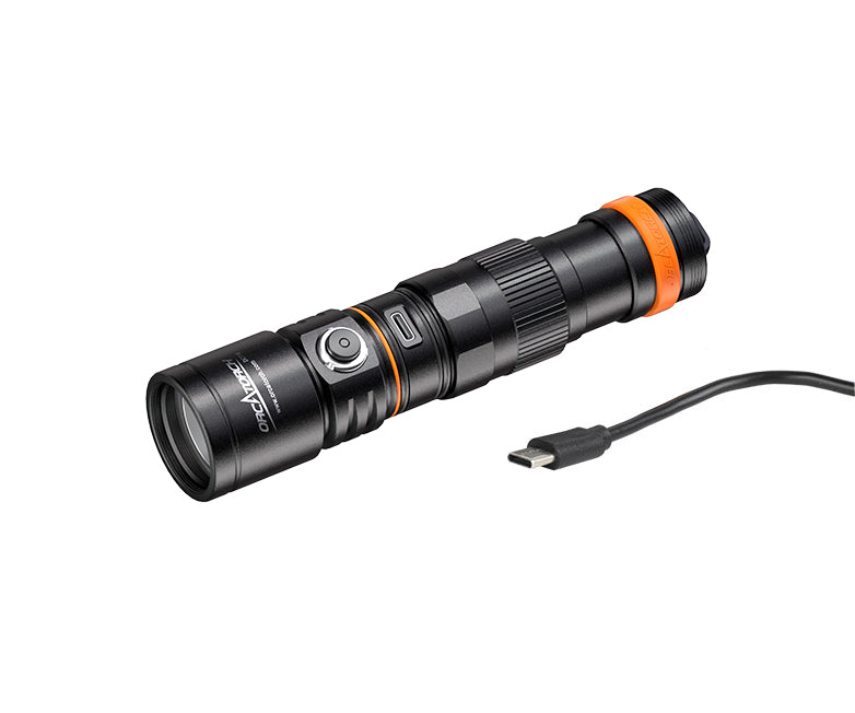 OrcaTorch NEW DC710 Direct Charge Scuba Dive Light Max 3,000 Lumens