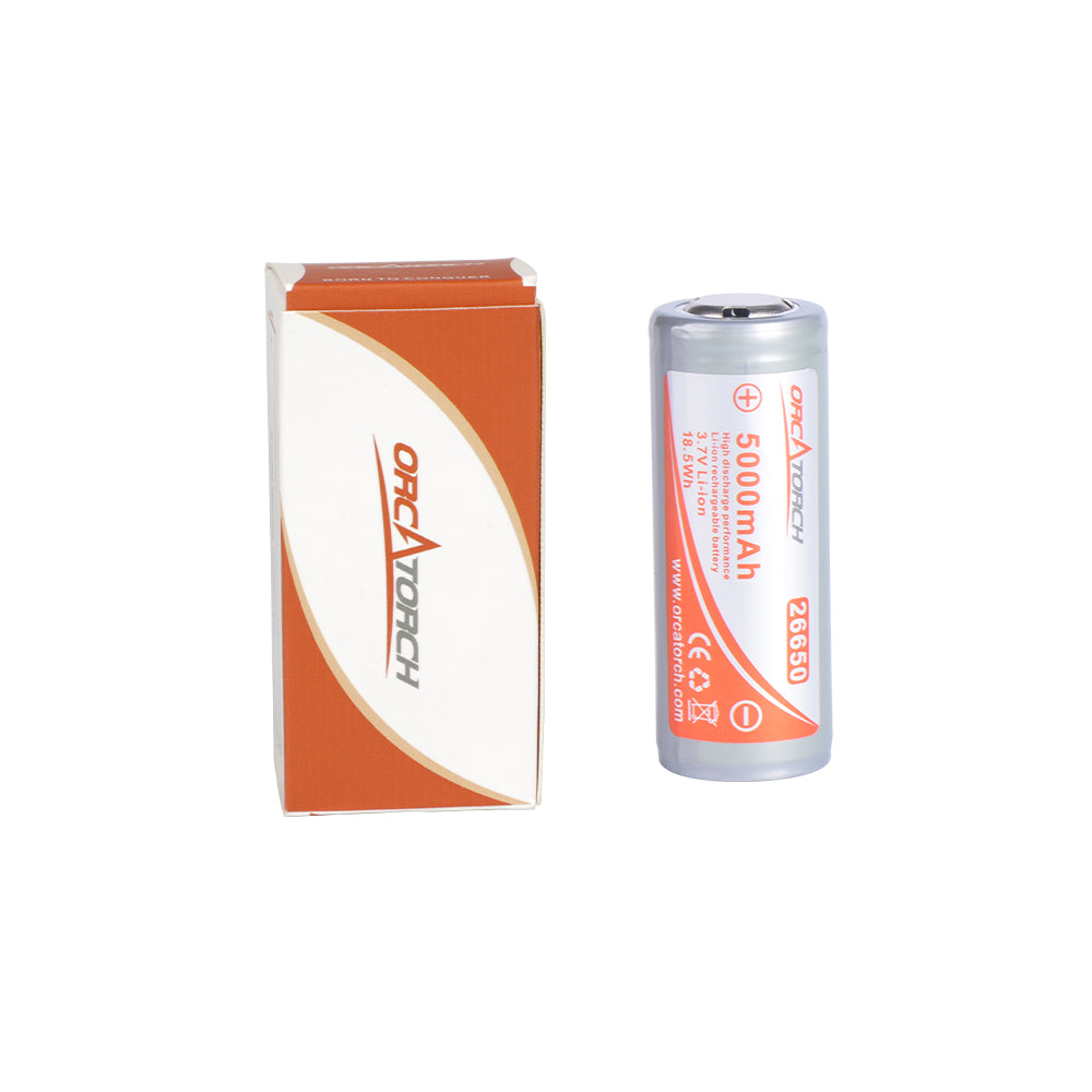 OrcaTorch 26650 Battery 5000mAh