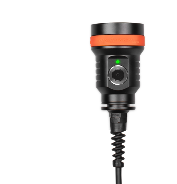 OrcaTorch D630 V2.0 4000 Lumens Canister Dive Light for Cave Diving, Wreck Diving