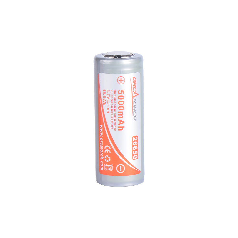 OrcaTorch 26650 Battery 5000mAh