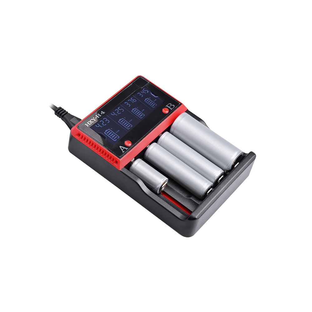OrcaTorch H4 Battery Charger for 14500, 18650, 26650 Battery