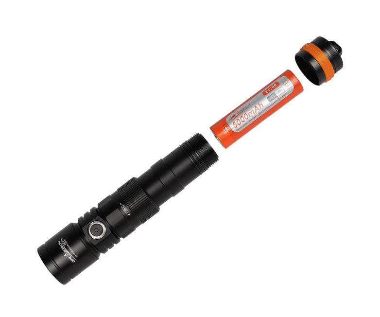 OrcaTorch NEW DC710 Direct Charge Scuba Dive Light Max 3,000 Lumens