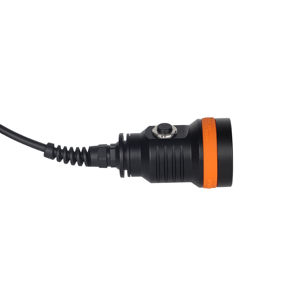 OrcaTorch D630 V2.0 4000 Lumens Canister Dive Light for Cave Diving, Wreck Diving
