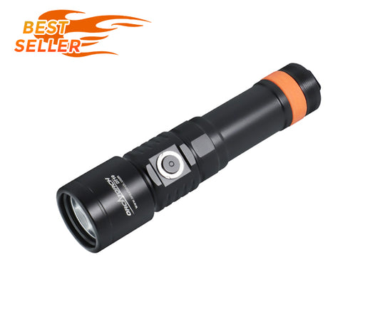 OrcaTorch D710 Max 3000 Lumens Small and Powerful Super Bright Dive Light