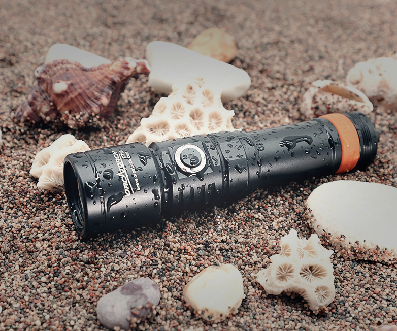 OrcaTorch D710 Max 3000 Lumens Small and Powerful Super Bright Dive Light