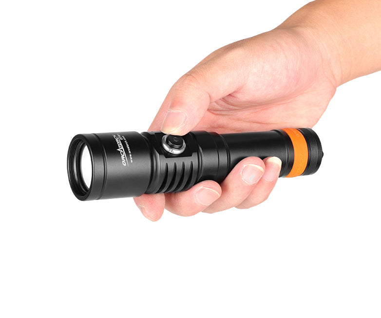 OrcaTorch NEW D710V Max 2000 Lumens Three-Color Light Source Underwater Video Light and fluorescent diving flashlight