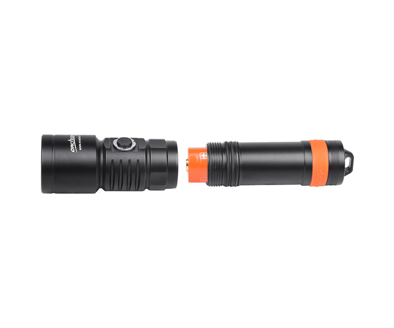 OrcaTorch NEW D710V Max 2000 Lumens Three-Color Light Source Underwater Video Light and fluorescent diving flashlight