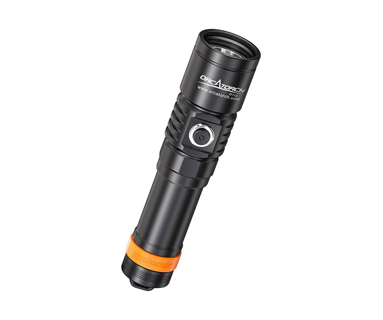 OrcaTorch D710 Max 3000 Lumens Small and Powerful Super Bright Dive Light