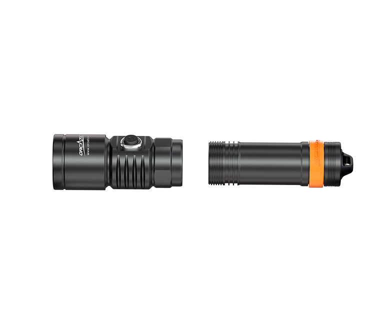 OrcaTorch D710 Max 3000 Lumens Small and Powerful Super Bright Dive Light