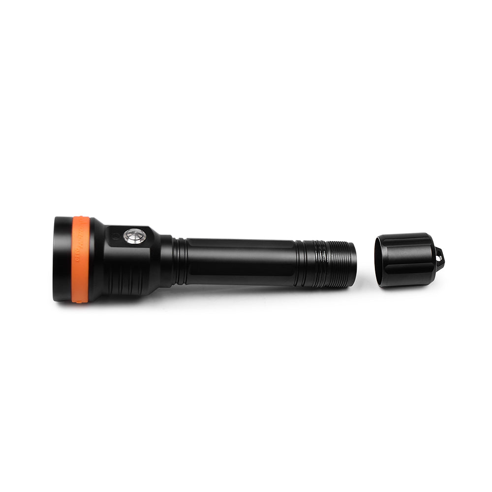 OrcaTorch D850 2500 Lumens Portable Dive Light with 6° Super Focus Beam and Long Beam Distance