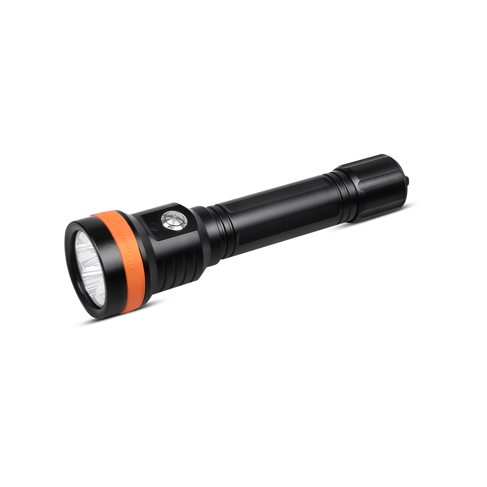 OrcaTorch D850 2500 Lumens Portable Dive Light with 6° Super Focus Beam and Long Beam Distance