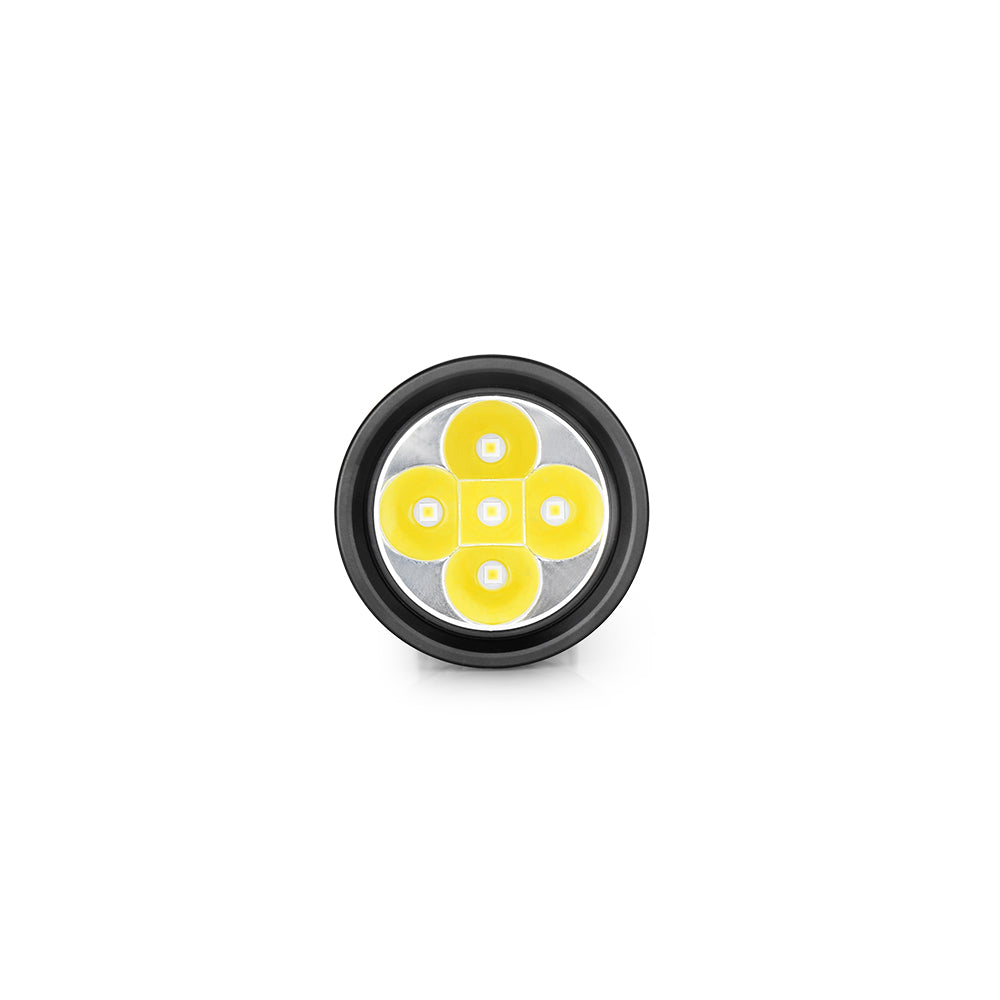 OrcaTorch D850 2500 Lumens Portable Dive Light with 6° Super Focus Beam and Long Beam Distance
