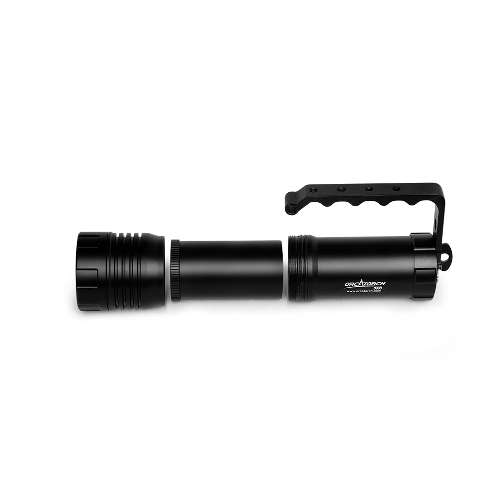 OrcaTorch D860 4200 Lumens Underwater Powerful Dive Light with Direct Charging Function