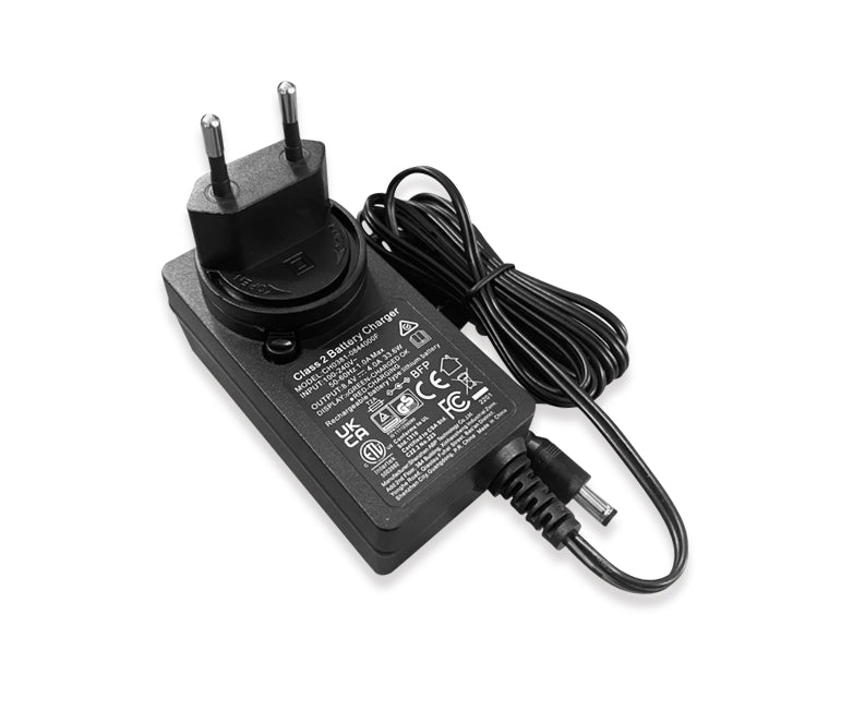 Black power adapter with EU plug