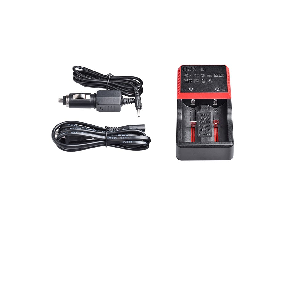 OrcaTorch H2e Battery Charger for 14500, 18650, 26650 Battery