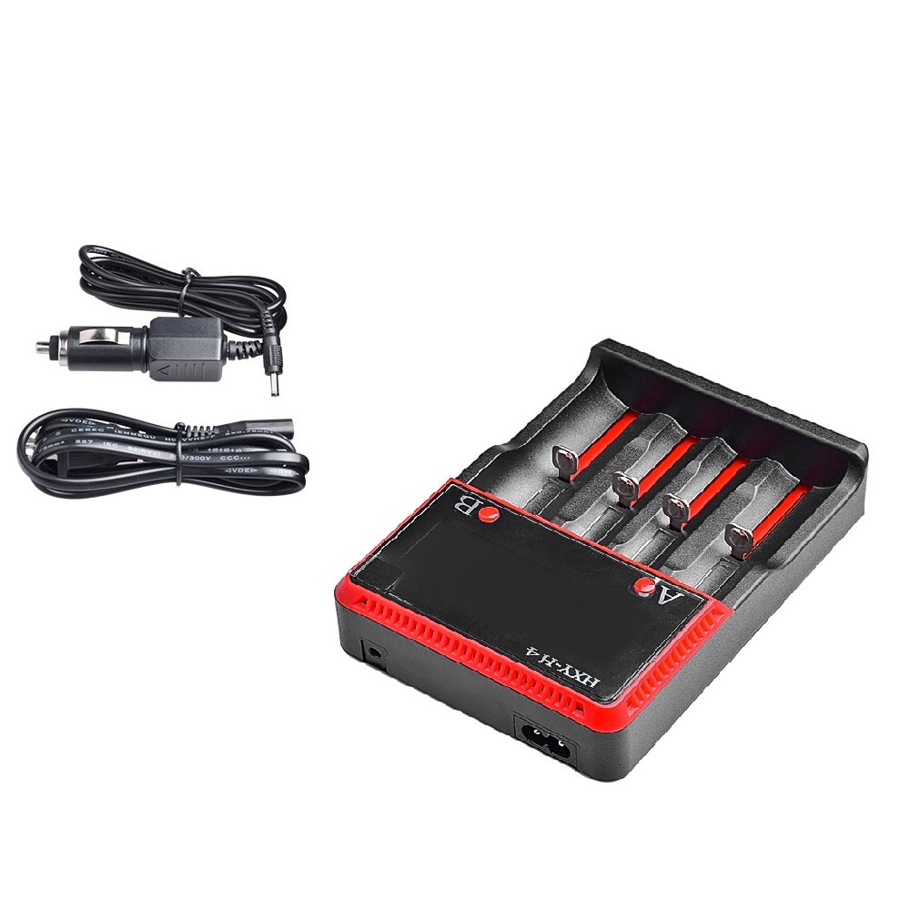 OrcaTorch H4 Battery Charger for 14500, 18650, 26650 Battery