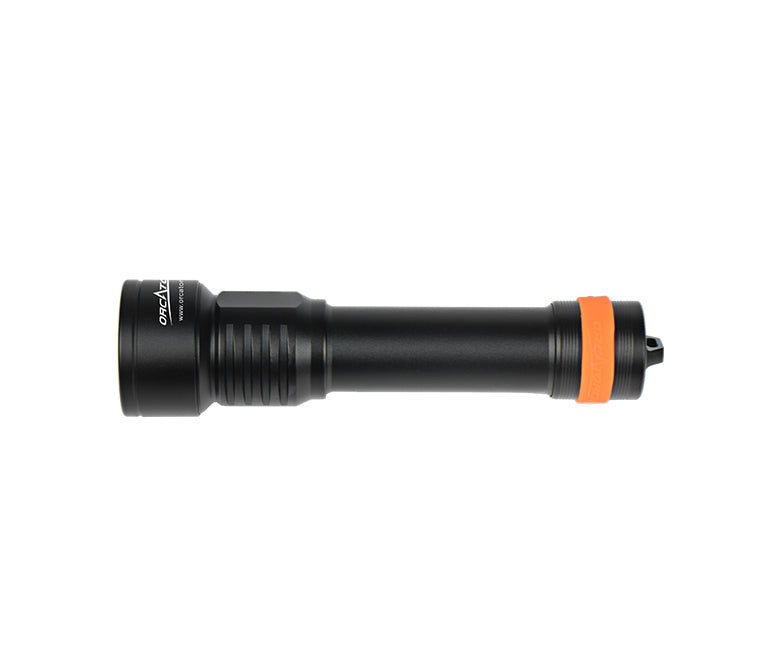 OrcaTorch D511 Primary Dive Torch Max 2200 Lumens for Underwater Activities with Poor Visibility and Night Diving