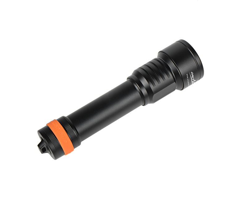 OrcaTorch D511 Primary Dive Torch Max 2200 Lumens for Underwater Activities with Poor Visibility and Night Diving