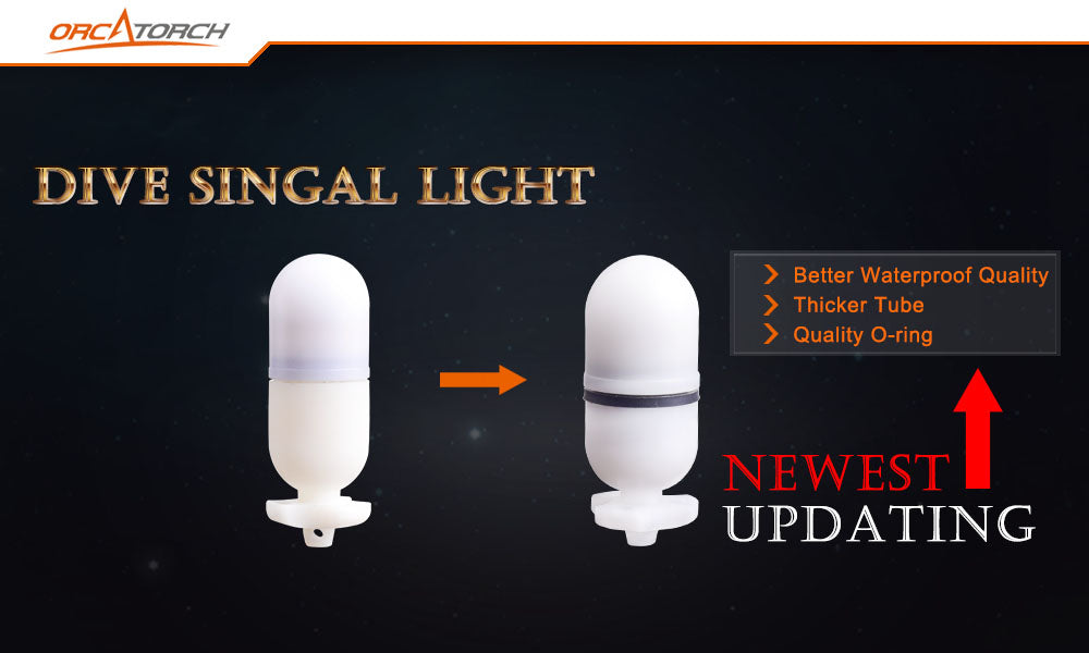 OrcaTorch Mini Torpedo Signal Dive Light