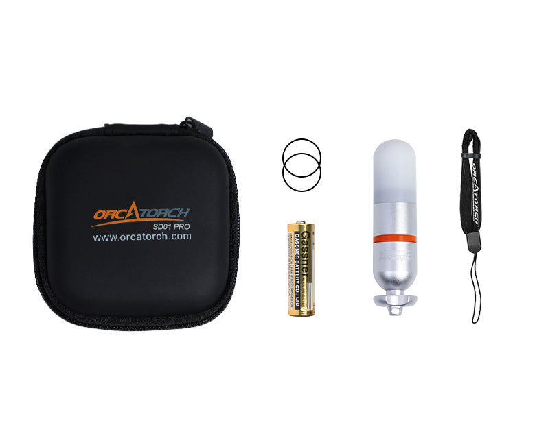 OrcaTorch SD01 Dive Beacon Mini Glow Tank with 5 Single Beam Colors Optional