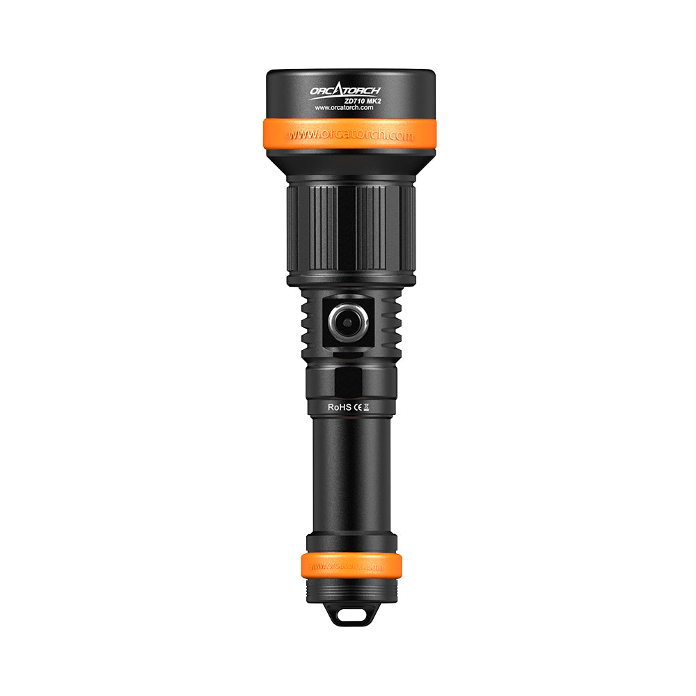 OrcaTorch NEW Zoomable Dive Light ZD710 MK2 Max 1500 Lumens