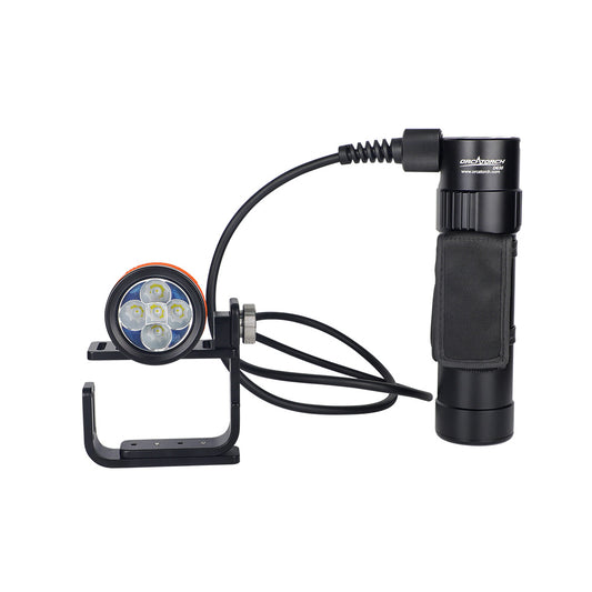 OrcaTorch D630 V2.0 4000 Lumens Canister Dive Light for Cave Diving, Wreck Diving