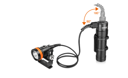 OrcaTorch D630 V2.0 4000 Lumens Canister Dive Light for Cave Diving, Wreck Diving