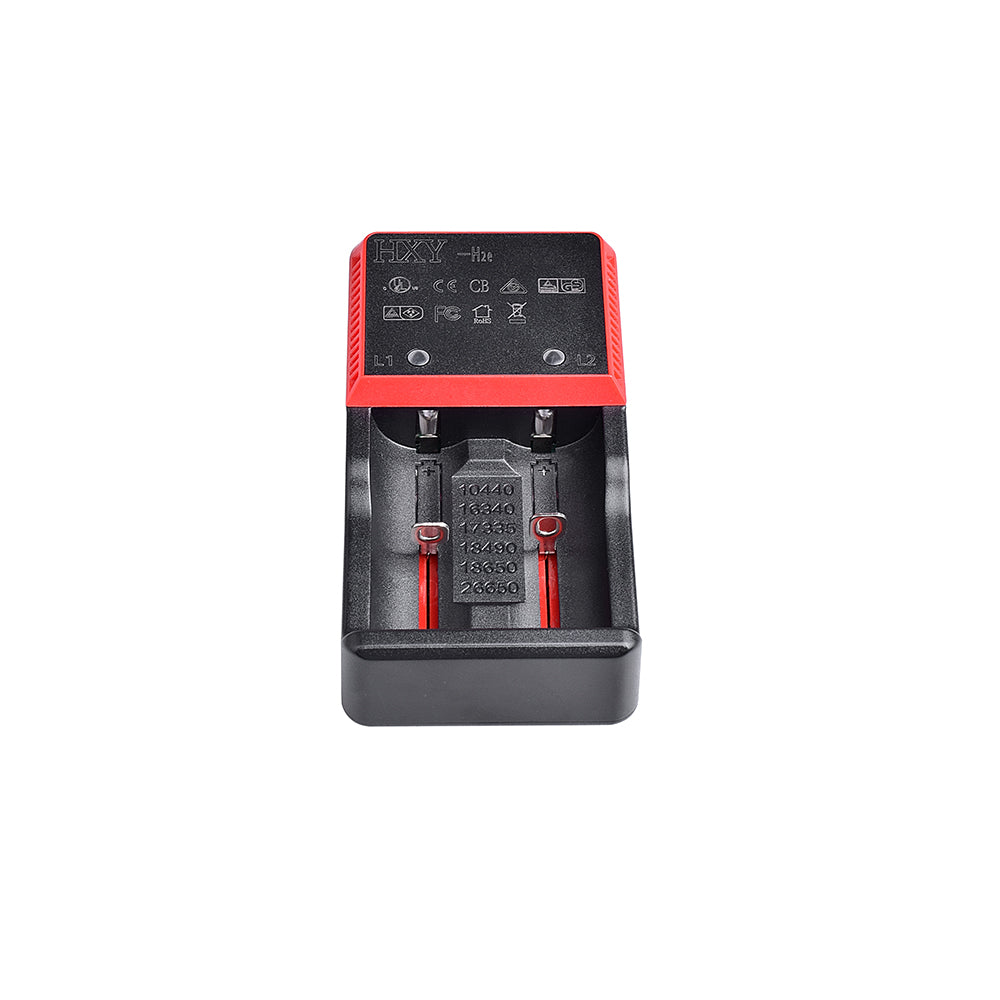 OrcaTorch H2e Battery Charger for 14500, 18650, 26650 Battery