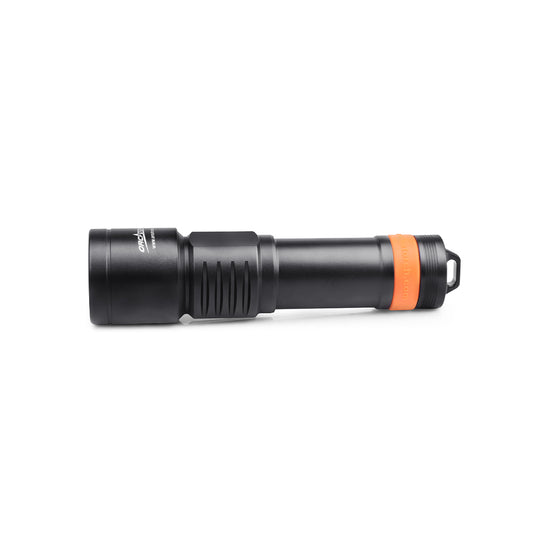ORCATORCH D700 Scuba Dive Light, 1700 Lumens Mechanical Head Twist Switch, Underwater Flashlight with 6 Degrees Narrow Beam