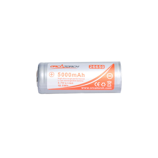 OrcaTorch 26650 Battery 5000mAh