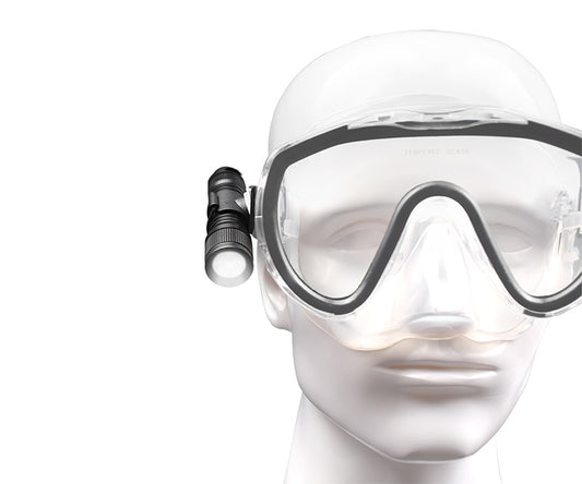 ORCATORCH D560 Mini Scuba Dive Light Max 630lumen Mounted on Mask Mount