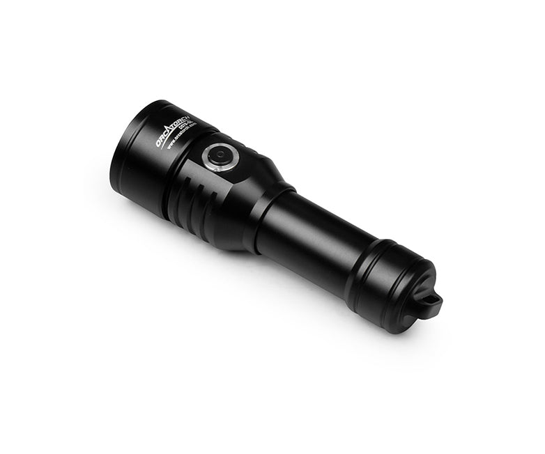 OrcaTorch D570-GL 1500 Lumens Underwater Dive Torch with Green Laser for Scuba Divers, Diving Instructors