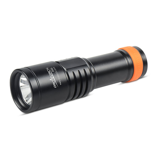 OrcaTorch D580 Professional Underwater Dive Light backup light for Recreational Diving and Technical Diving