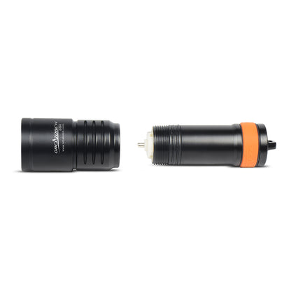 OrcaTorch D580 Professional Underwater Dive Light backup light for Recreational Diving and Technical Diving