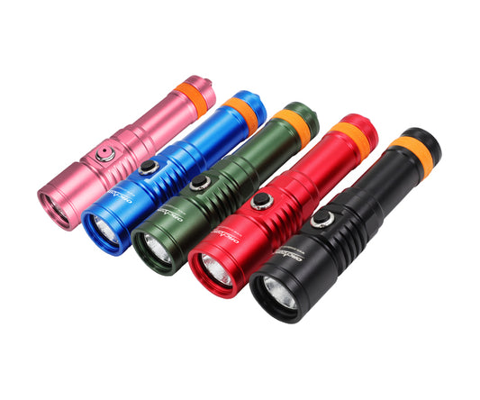 OrcaTorch D710 Max 3000 Lumens Small and Powerful Super Bright Dive Light