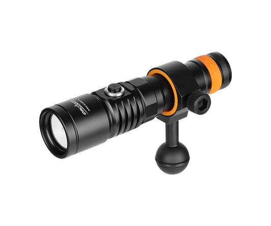 OrcaTorch NEW D710V Max 2000 Lumens Three-Color Light Source Underwater Video Light and fluorescent diving flashlight
