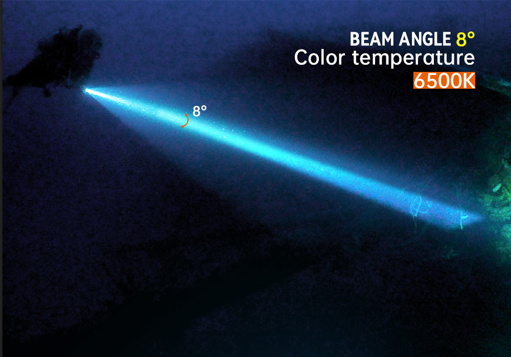 [LIMITED EDITION] OrcaTorch D730 2-in-1 Green Laser Dive Light Max 2500 Lumen, 8° Beam Angle, SOS Function