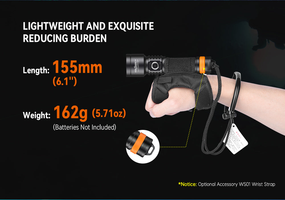 [LIMITED EDITION] OrcaTorch D730 2-in-1 Green Laser Dive Light Max 2500 Lumen, 8° Beam Angle, SOS Function