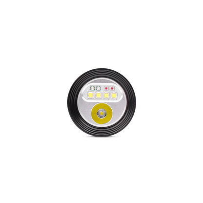 ORCATORCH D900V Diving Video Light with Red UV Neutral White Cool White Light, with Both Flood and Spot Beam, Magnetic Fast Charging, for Fluorescence Diving, Underwater Photography
