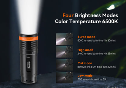 OrcaTorch D920 Dive Light 5000 Lumens