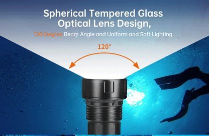 OrcaTorch D950V 10500 Lumens Best LED Video Light for Underwater Photography