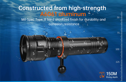 OrcaTorch D950V 10500 Lumens Best LED Video Light for Underwater Photography