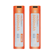USB-C Rechargeable 21700 Battery (5000mAh)