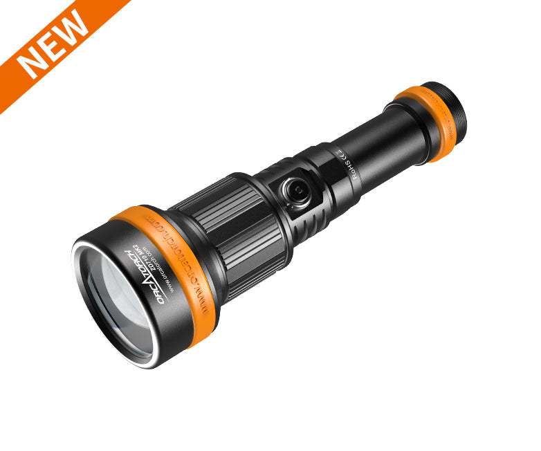OrcaTorch NEW Zoomable Dive Light ZD710 MK2 Max 1500 Lumens
